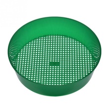 Practial Green Family Mesh Sieve Plastic Garden Composy Soil Stone Flower Nursery Plant Prop Sieve garden hand tools