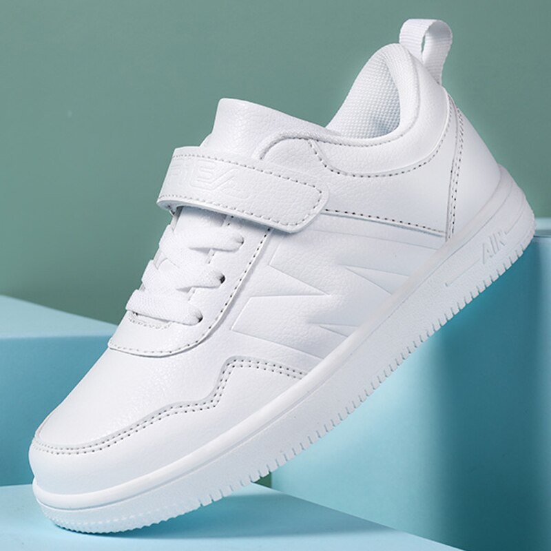 Afslappet børnesko vandtætte sneakers børn hvide sko flade skridsikre pigesko klassiske børneløbesko