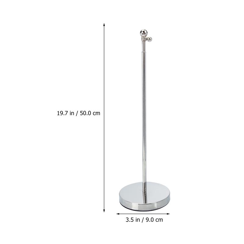 Household Flag Holder Wear-Resistant Flag Base Telescopic Flag Pole Desk Flag Frame Steel Telescopic Flagpole Flag Frame