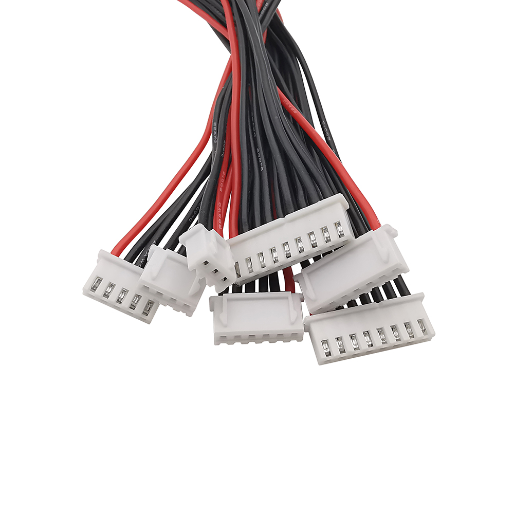 5 stk. 2s 3s 4s 5s 6s 7s 8s lipo-balanceledning, forlængerkabel, opladet ledning, 22 awg 20cm jst-xh-stik, silikonekabel
