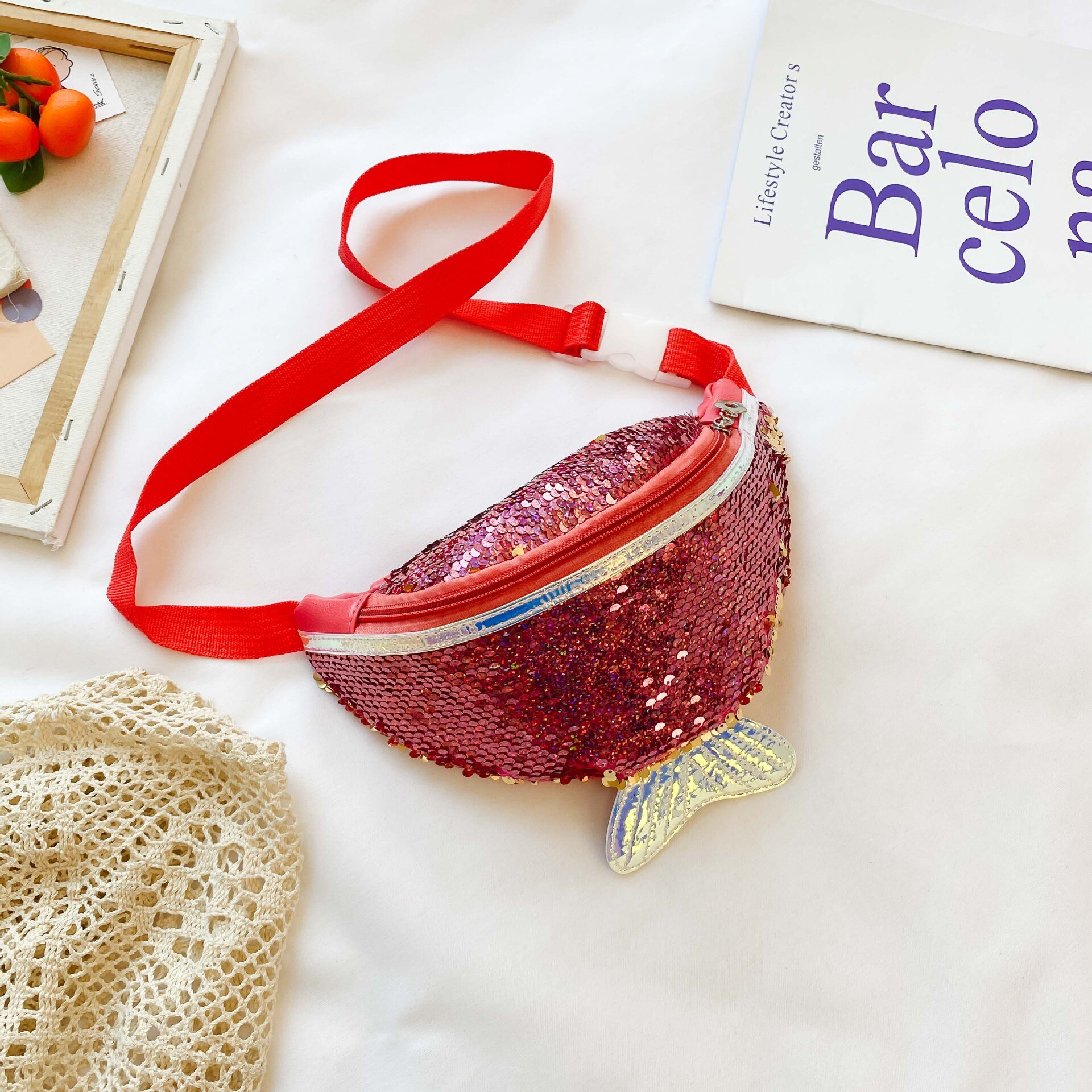 Kids Mini Waist Bag Cute Sequin Fanny Pack for Little Girl Phone Chest Bag Baby Girls Waist Pack Boy Belt Bag: B