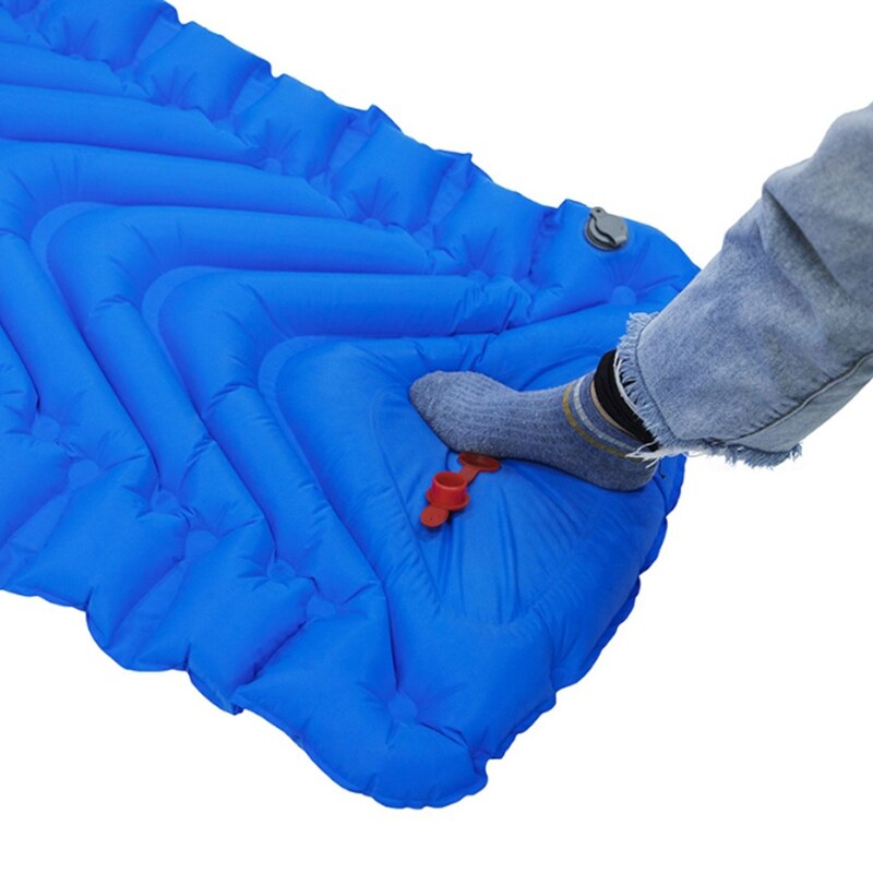 Utomhus uppblåsbar kudde sovande campingmatta sovmatta madrass för camping vandring backpacking resemadrass