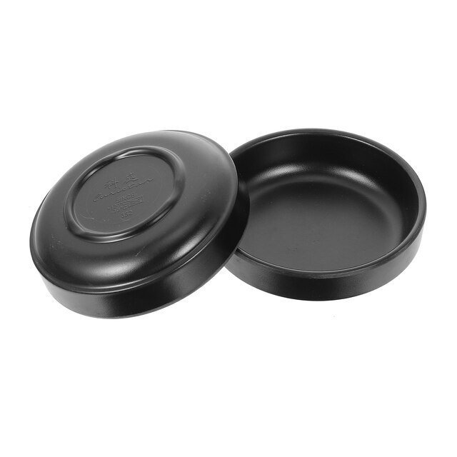 2Pcs Dipping Dishes Dipping Plates Kitchen Sauce Containers Kitchen Supplies: Black