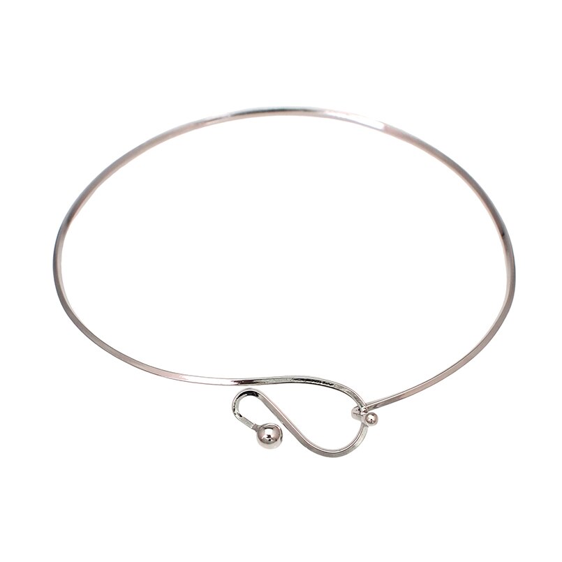 Geometrische Legierung Halsketten Für Frauen Schmuck Bib Halskette Kragen Erklärung Punk: Silver Necklace 4821