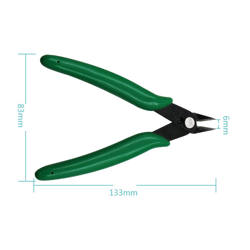 US PLATO 170 DIY Electronic Diagonal Clamp Pliers Side Cutting Nippers Wire Cutter Scissors Models Grinding Tools