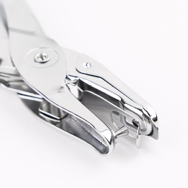 School Office Metal Single Hole Puncher Hand Paper Punch Scrapbooking Punches 6 Pages 3mm Hole Puncher