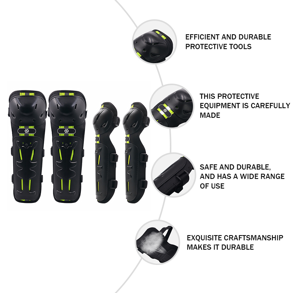 4pcs Protective Gear Riding Knee Pads Elbow Pads Motorcycle Limbs Protector