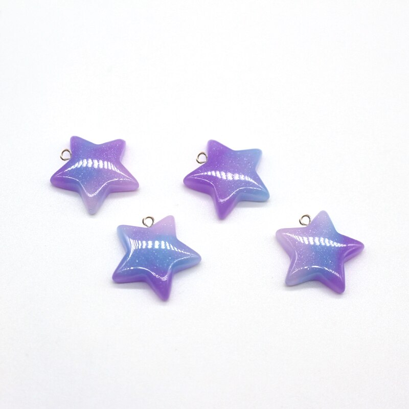 10pcs/lot Wine Bottle Watermelon Lollipop Food Charms Resin Earring Pendants Accessory Anime Moon Star Keychain DIY Jewelry Make: yinwujiaoxin