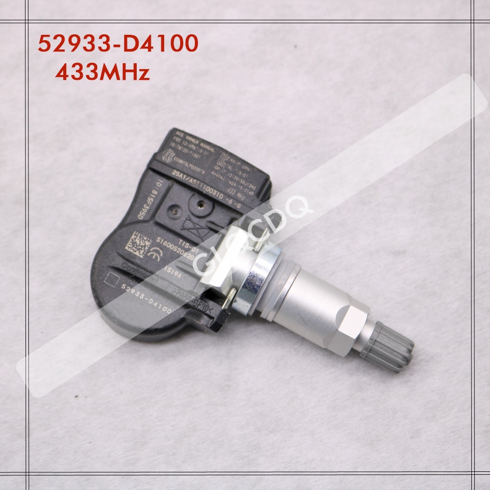 Tmps Voor 2022 2023 2024 Kia Soul (SK3) tire Pressure Sensor Tpms 433 Mhz 52933-D4100 52933-2F000 52933-D9100