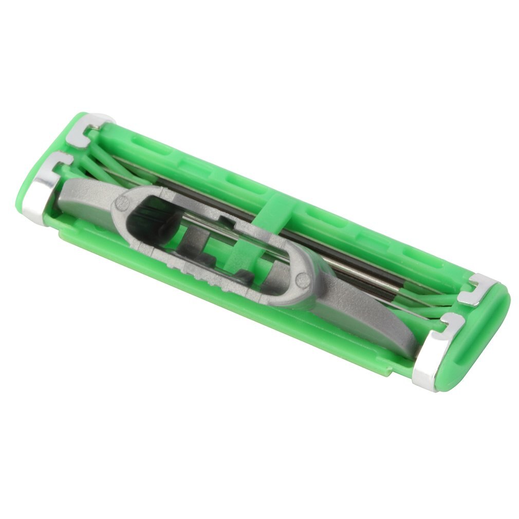 1Pc Razor Men'S Razor Standard 3-Layer Blade Green Head Razor Head 3-Layer Universal Razor Head