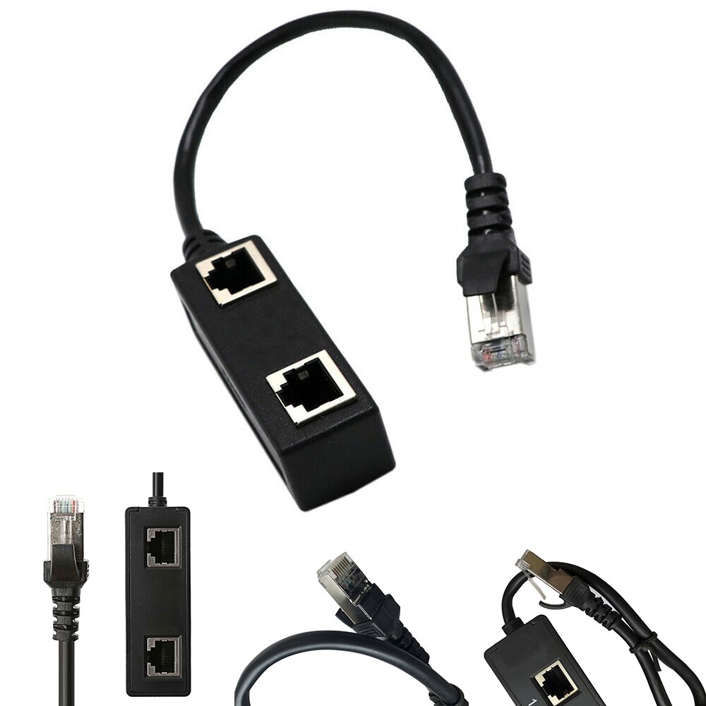 1 lan 2 rj45 portti 1 internet-ethernet-kaapelin jakaja sovittimen liittimen jatke