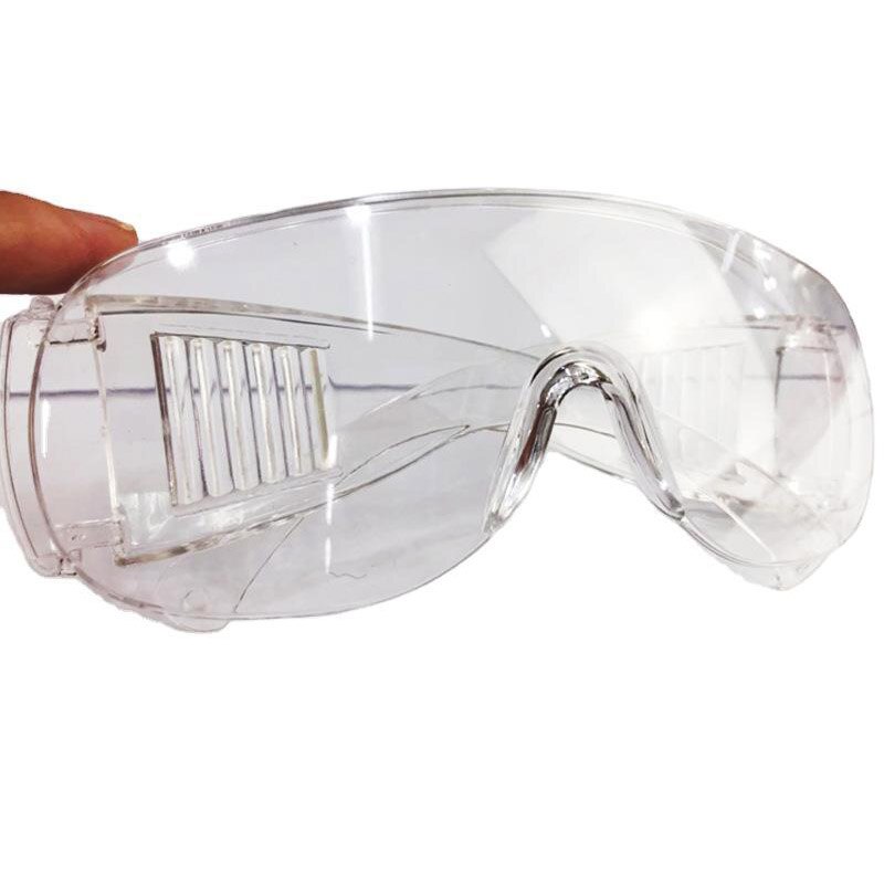 Gafas protectoras antiniebla para trabajo en laboratorio, lentes de seguridad transparentes de plástico a prueba de polvo, 1 unidad