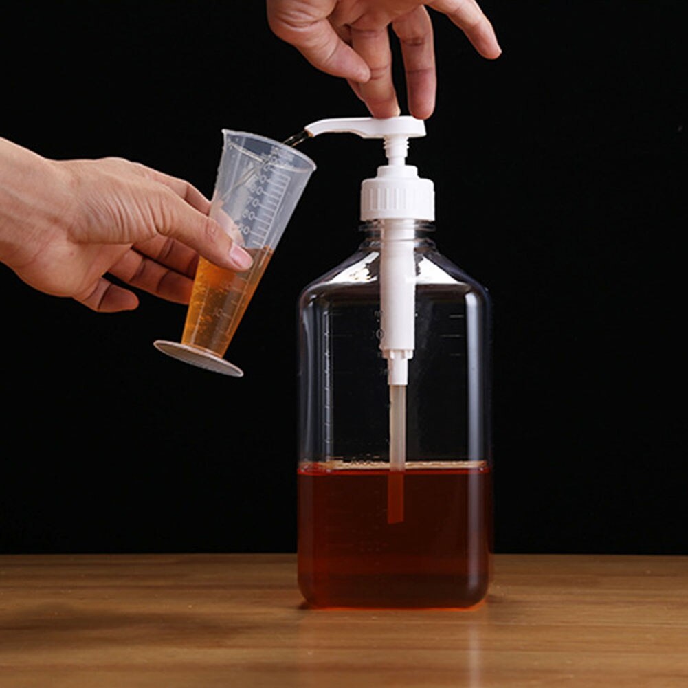 Bouteille graduée de distributeur de stockage à Double échelle de sirop de café Transparent de 1600ml