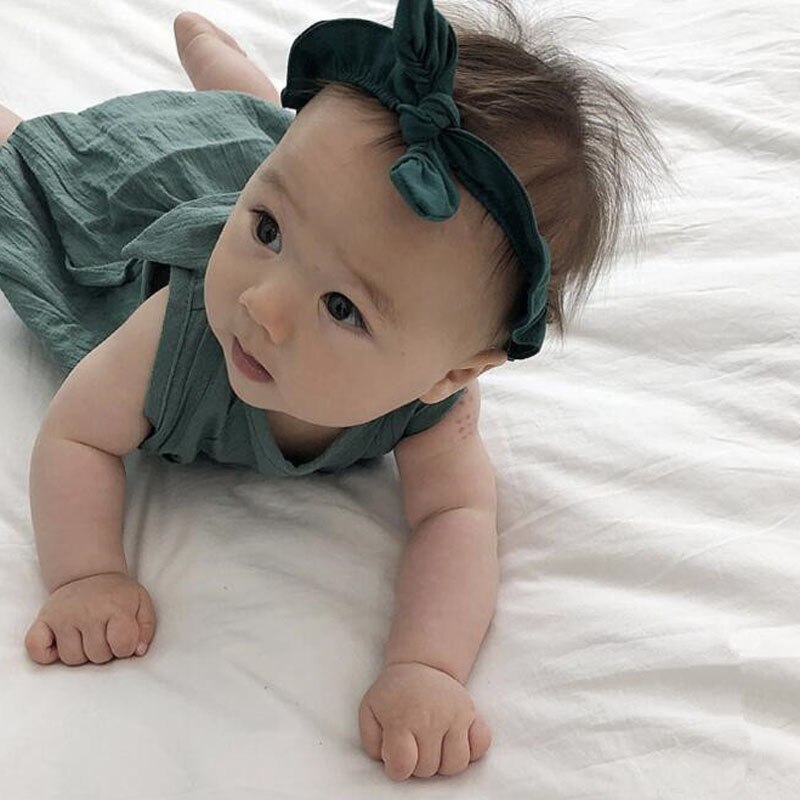 Milancel zomer linnen baby bodysuits koreaanse peutermeisjes jumpsuits katoenen slip baby jongens bodysuit