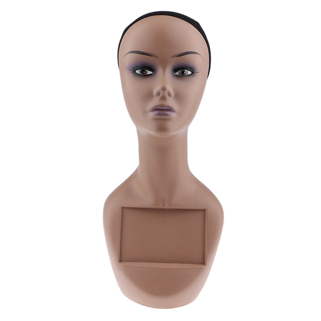 Preto feminino manequim cabeça busto manequim modelo para peruca chapéu jóias exibição feminino lábio vermelho: Purple Lip