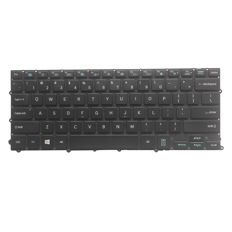 US Laptop Keyboard For Samsung NP900X3L 900X3L With Backlit black