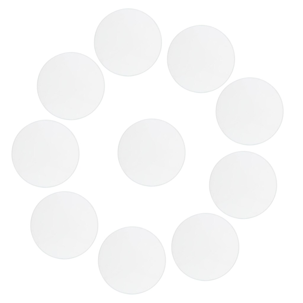 10 Pieces Thick Round Flat Clock Crystal Mineral Glass Clock Parts 28.5 34 Mm