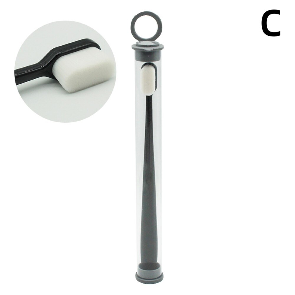 Portable Ultra-fine Soft Bristles Oral Cleaning Toothbrush Dental Care Supplies: C