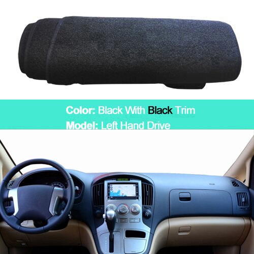 Auto Innerlijke Dashboard Cover Voor Hyundai Iload H1 H-1 H300 I800 Imax Grand Starex - Lhd Rhd dash Mat Tapijt Cape Tapijt: LHD Black