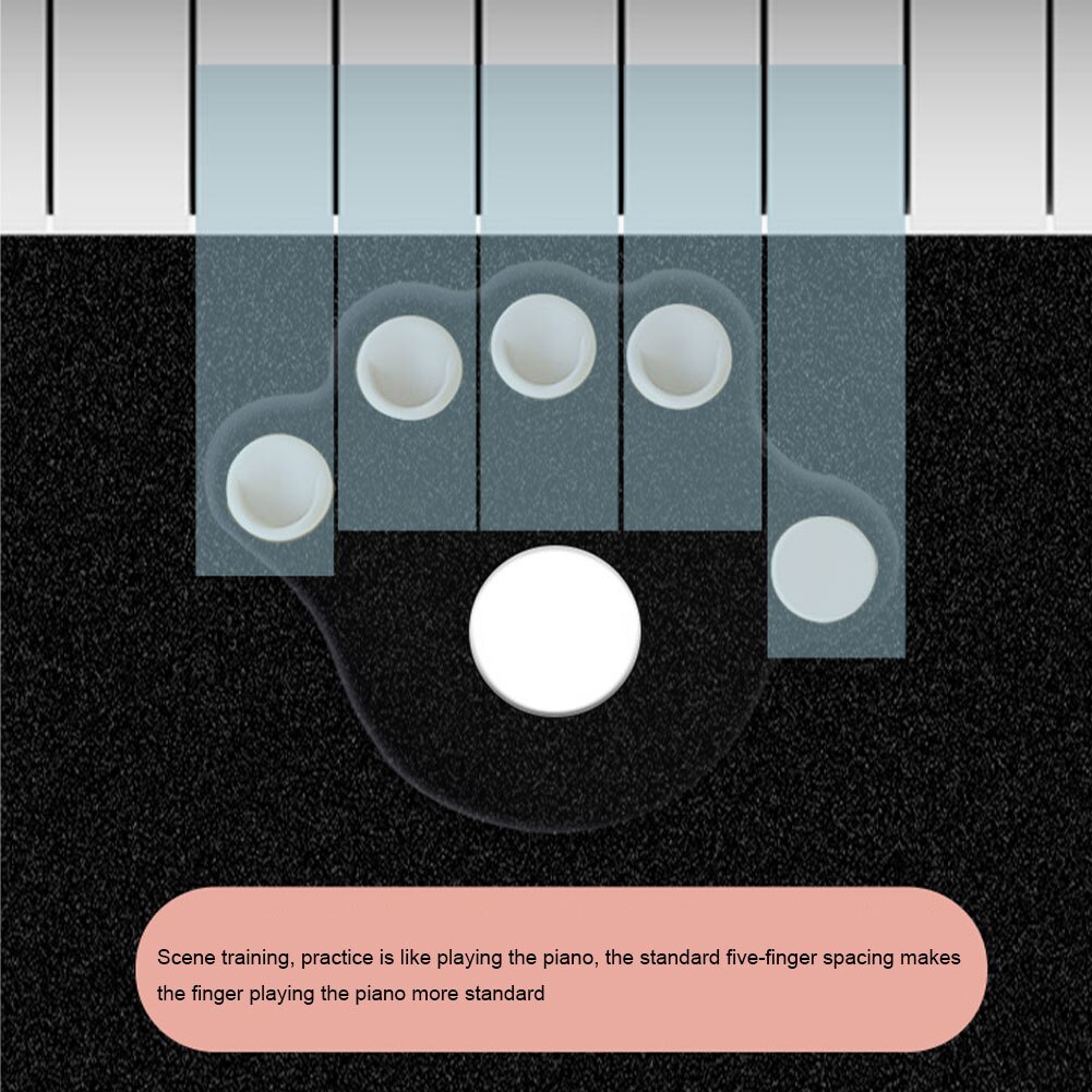 1 Pair Of Piano Finger Trainer Fingers Strength Training Tools Finger Correctors Soft Finger Pads Piano Keyboard