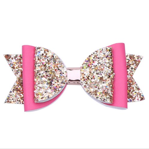 Neue Kinder Baby Mädchen Pailletten Haar Bogen Barrettes Haarnadeln Bowknot Zubehör Stirnband