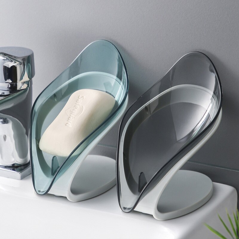Tragbare Seife Gericht Abfluss Kasten Blatt Geformte Seife Kasten Schlecht Schlecht Seife Gestell Kasten Schlecht Lieferungen BathroomSupplies