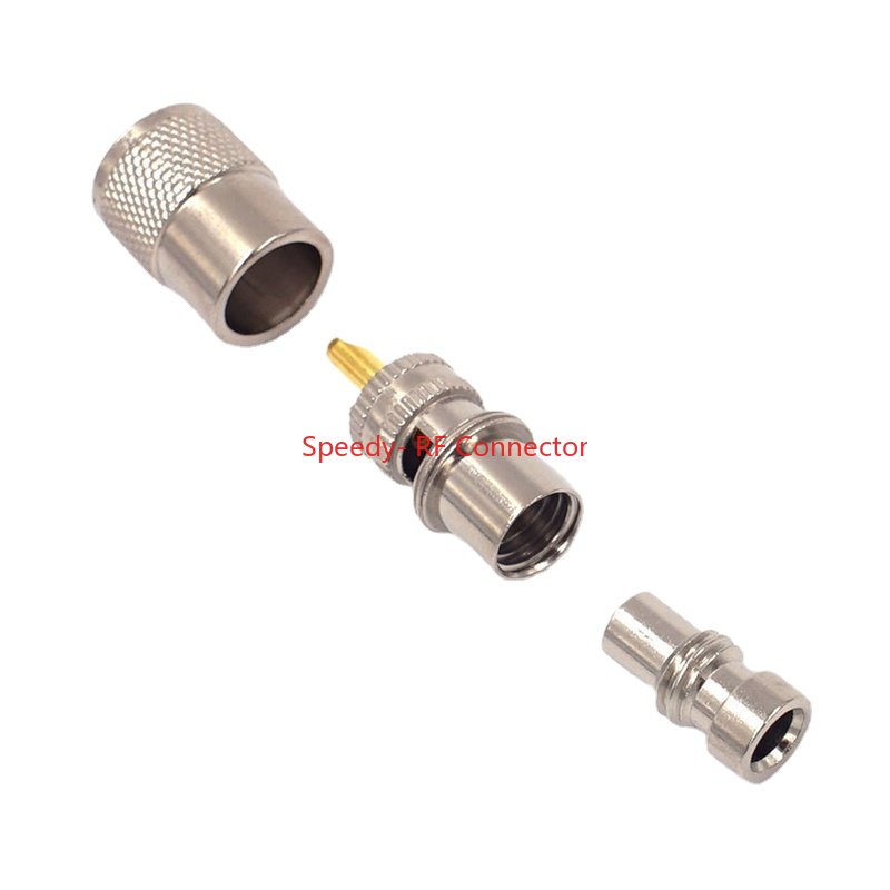 Conector de acoplamiento atornillado PL259 UHF macho reductor de soldadura UHF para Cable Coaxial RG58 RG142 LMR195 RG400 rápida
