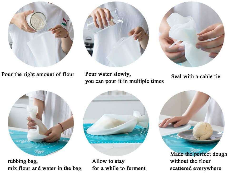 3Kg Siliconen Kneden Zak Meel Mixer Tas Multifunctionele Deeg Mixer Is Geschikt Voor Brood Bakken Gebak Pizza Keuken Gereedschap