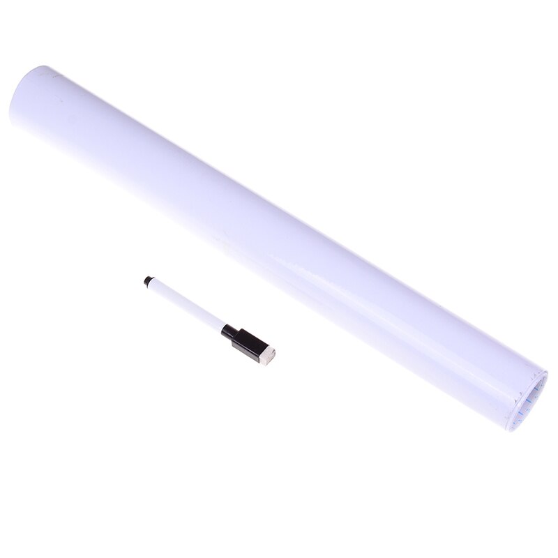 Juego de 2 unidades de papel de pizarra blanca de pared, 1 bolígrafo de pizarra, pegatina de papel para pizarra blanca de pared, pegatina de decoración de vinilo para oficina de 45x100cm
