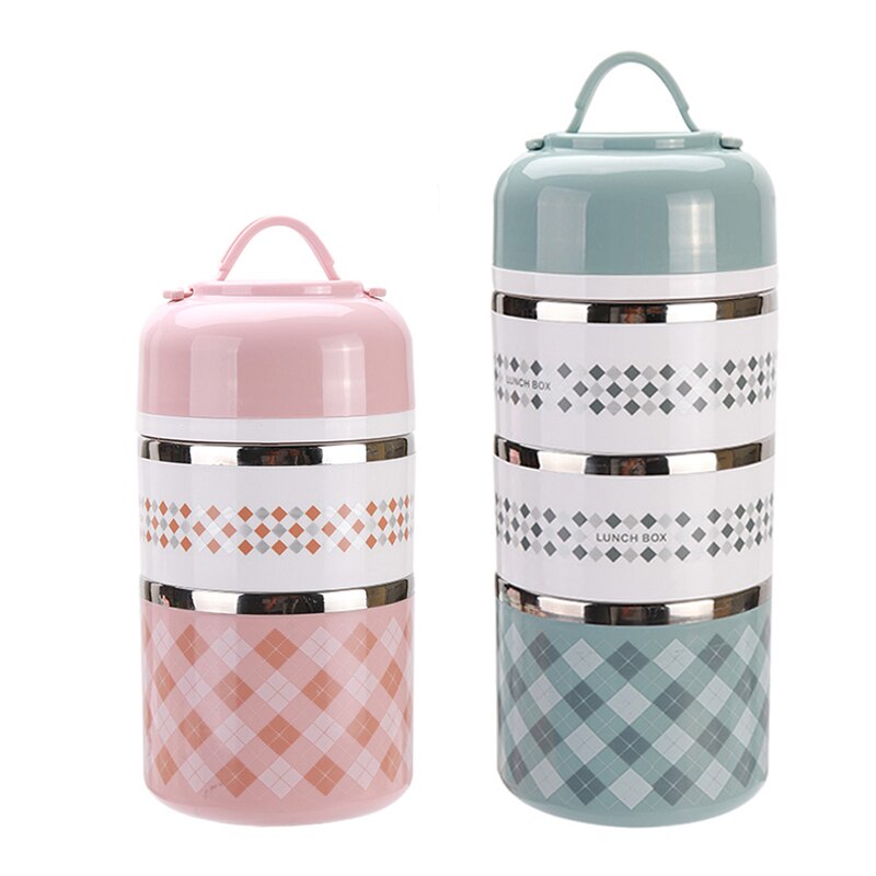 Japanese Thermos Lunch Box for Food Container Stainless Steel Thermal Food Storage Container 1 2 3 Tier Insulated Bento Box