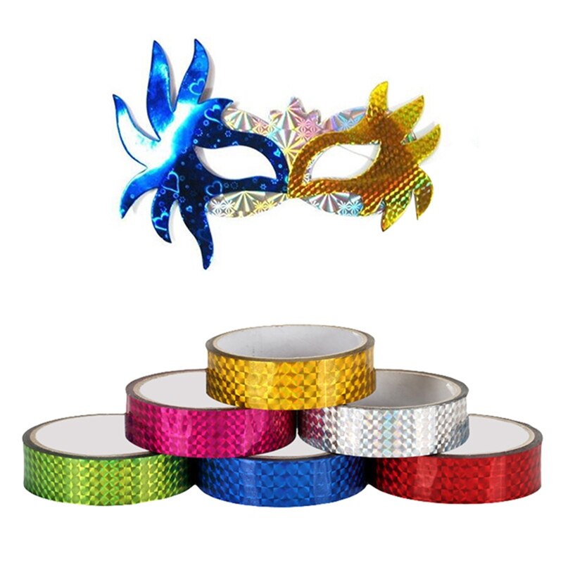 Rhythmic Gymnastics Decoration Tape DIY Photo Tape Prismatic Glitter Tape Hoops Stick Gradient Tape Gymnastic Accessories