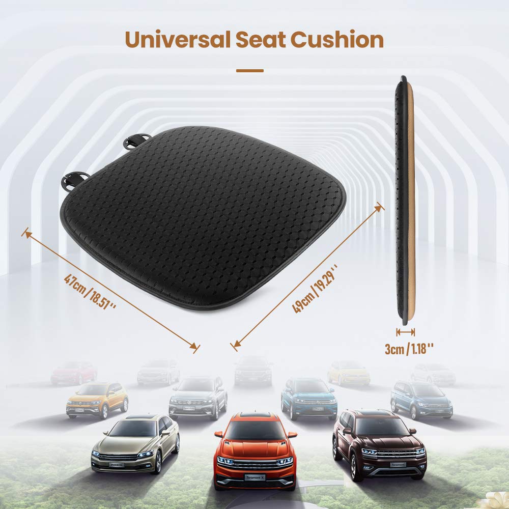 Tsumbay Car Seat Cushion Unique Mesh Fabric Pad Memory Foam Breathable Comfortable Soft Universal Home Office Seat Cushion