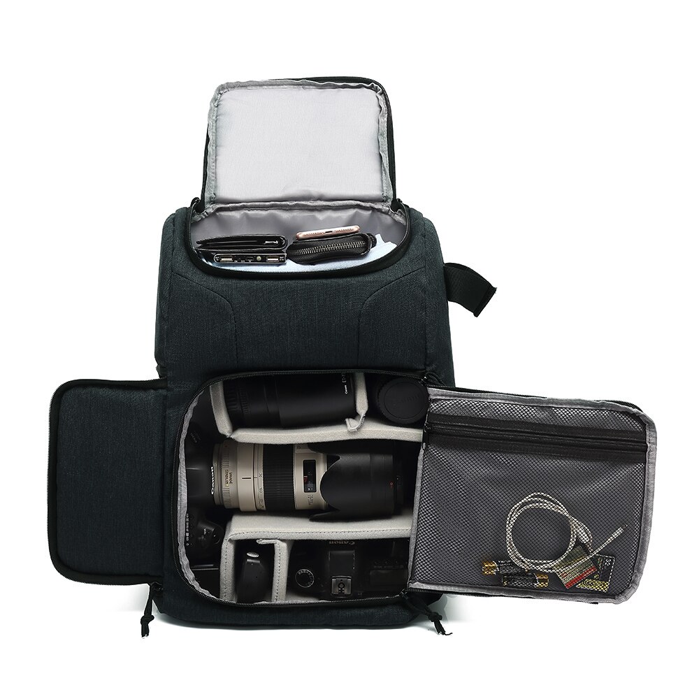 Sac à dos étanche antichoc pour appareil Photo numérique, sacoche respirante pour appareil Photo reflex numérique, pour Nikon Canon Sony