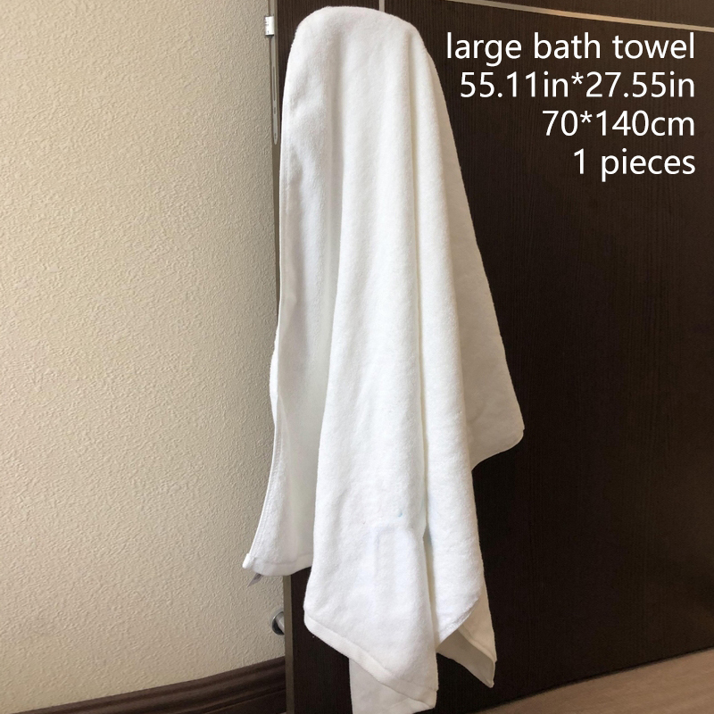 Hotellhåndklær, badehåndklær for hotell, håndklær i ren bomull for hoteller og skjønnhetssalonger, hvite firkanter, myke og absorberende,: 23#