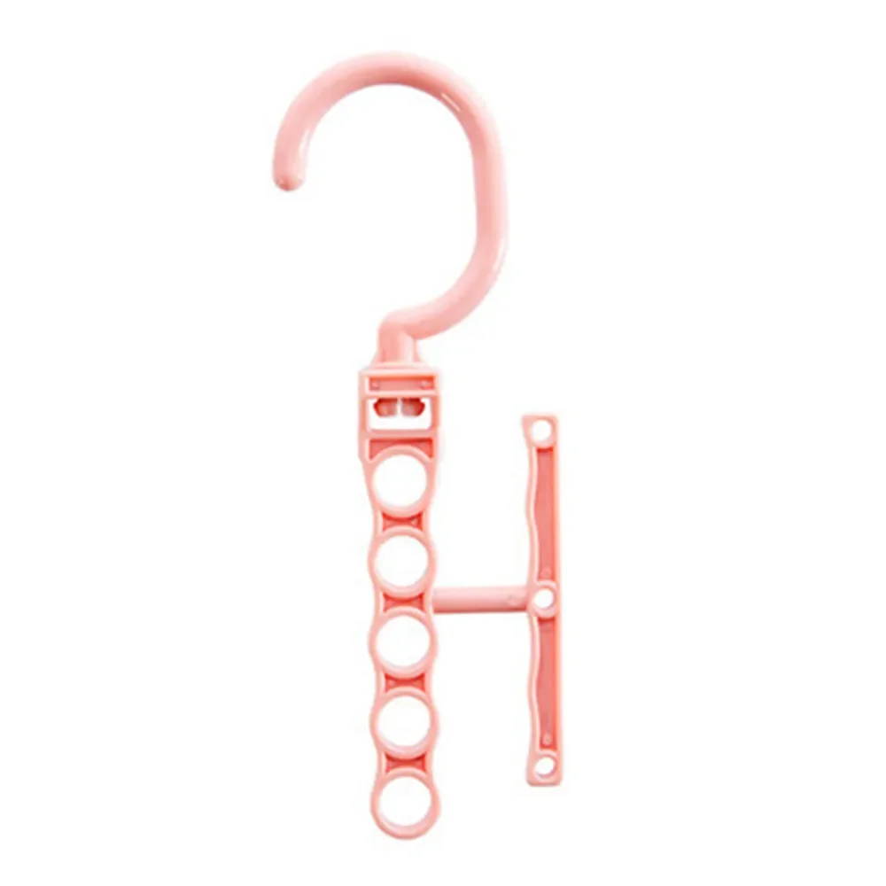 5Hole Practical Clothes Hanger Rack Space Saver Organizer Wonder Clothing Hook Magic Hanger Closet Organizer Space Save: light green