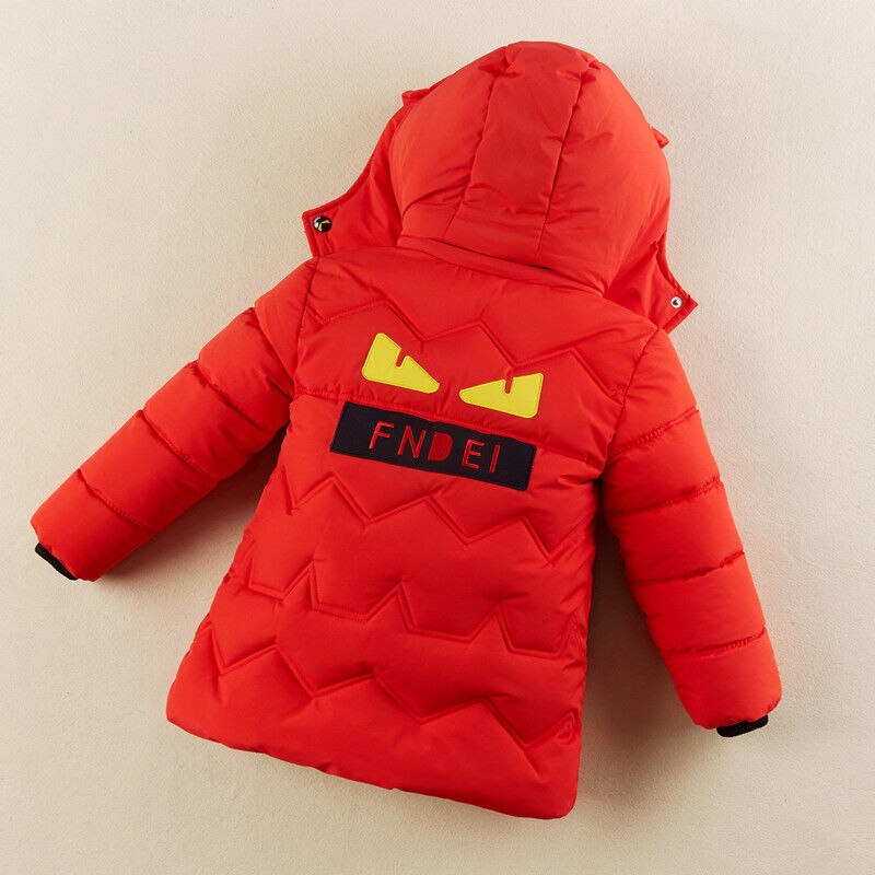 Ins Kinderen Gewatteerde Jas Kid 'S Winter Kleding Dikke Knappe Mid-Lengte Golvend Quilten Line Kids Parka hooded 3 Kleuren