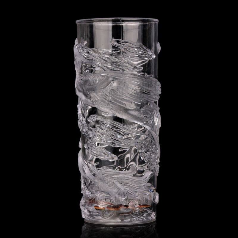 acrílico luminoso agua té copa de vino dragón verter agua brillante luz colorida inducción taza botón Bar suministros de: B