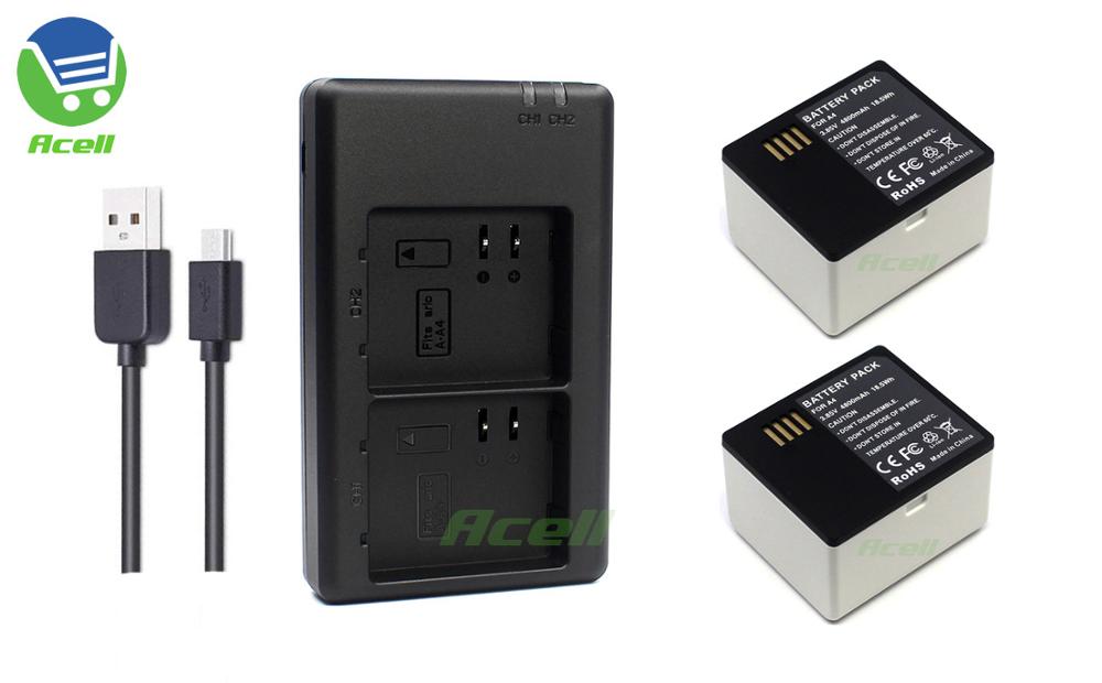 A4 Battery + Dual-Channel Charger for Arlo Ultra / Arlo Ultra 2 / Arlo Pro 3 Spotlight Camera Replace A-4a VMA5400C