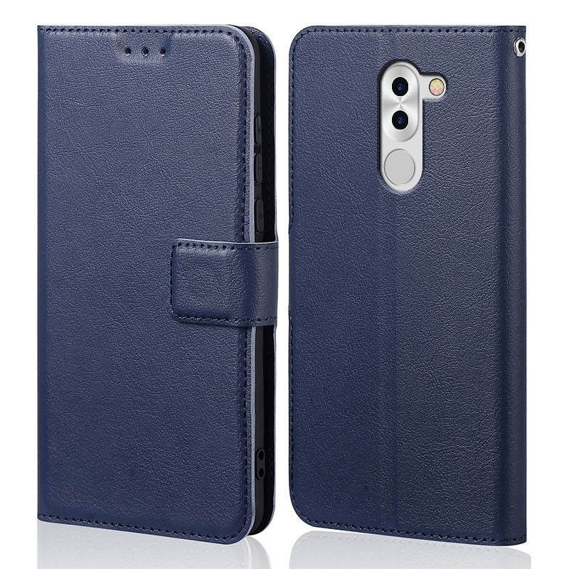 Für Huawei Honor 6X fallen kippen leder magnetische buch Telefon fallen Für Huawei Ehre 6X 6 X Coque Stoßstange fundas mit karte Halfter: Marine