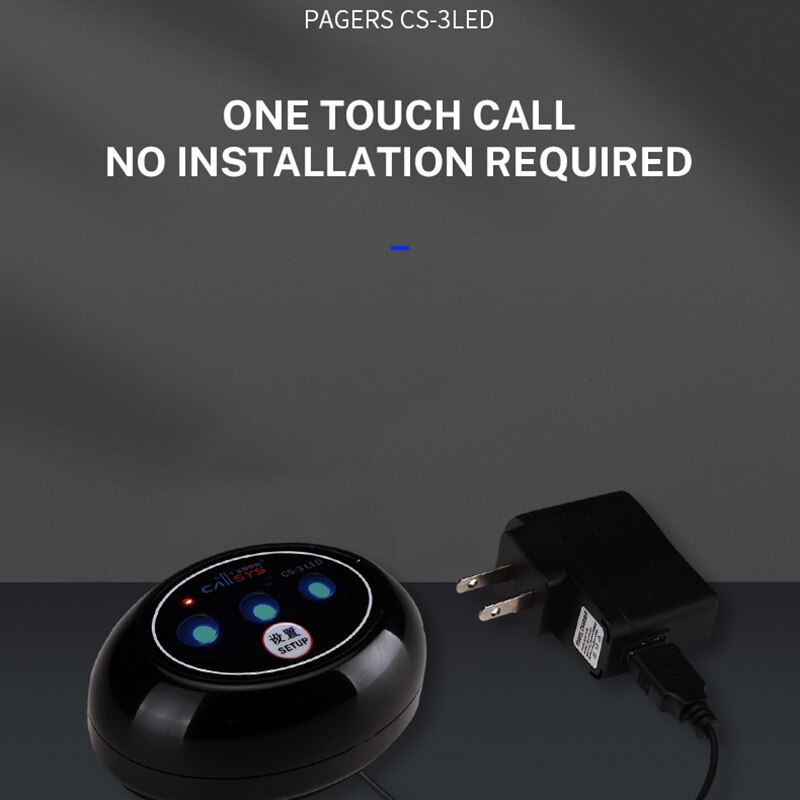 BYHUBYENG Office Wireless Receiver Pager Display Atencion Al Atendimento Ao Cliente Contactar Biuro Botao Sem Fio Call Customer