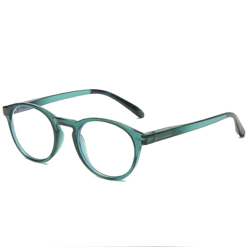 Pyöreät heijastamattomat lasten lasit lapsille pojat tytöt optiset kehykset silmälasit tietokoneelle kirkkaat heijastamattomat lasit: Tyyli 2 vihreä