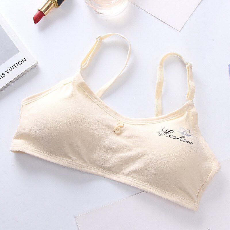 Soutien-gorge en coton pour filles et adolescentes, sous-vêtement sans fil pour adolescentes de 10 à 18 ans