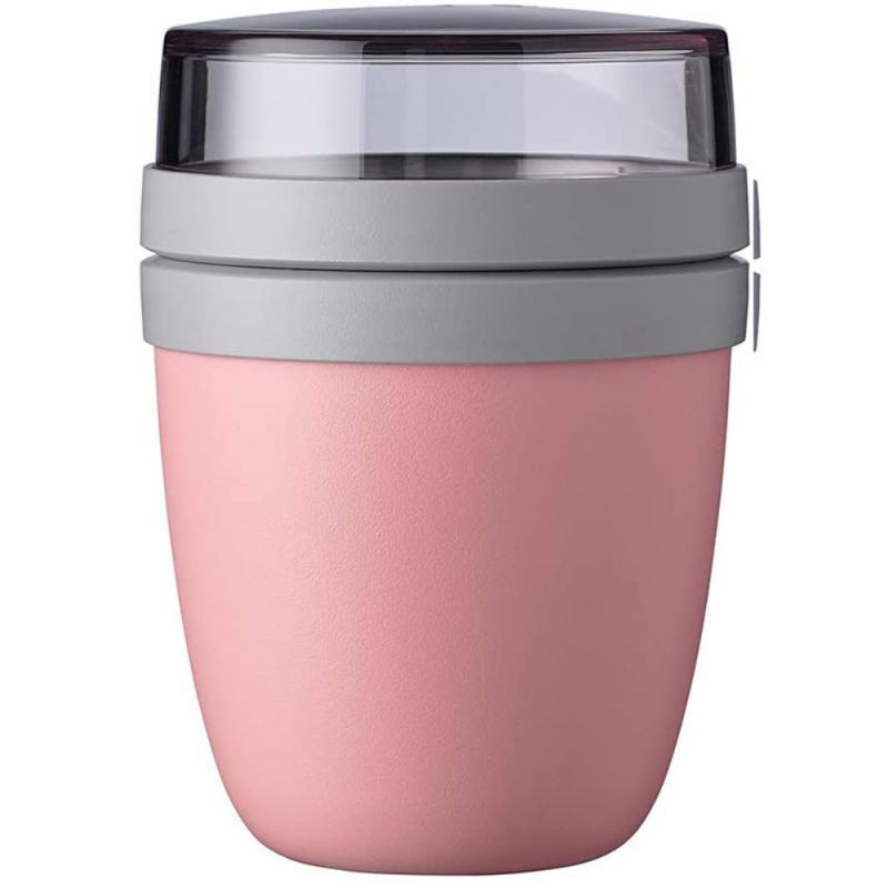 Fiambrera portátil creativa de viaje, Bol para conservar la comida, fiambrera, Yogurt, tuerca, postre, taza de preservación, vajilla,: 1PC Pink