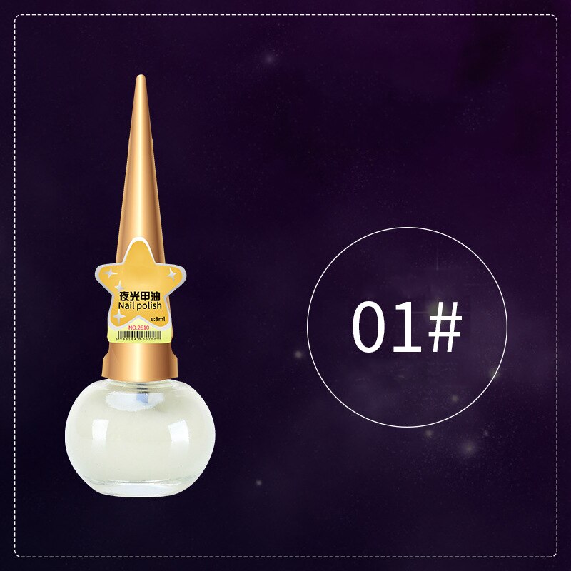14ML Glow in The Dark Neon Paint Color Fluorescent Nail Polish Varnish Luminous Nail Art Manicure KG66: 1