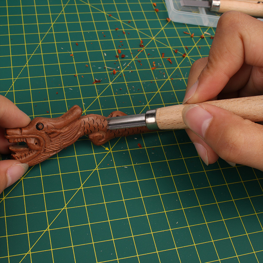 6pcs Wood Carving Chisels Strong Toughness Wooden Portable Woodcut Tools for Woodworking Engraving Handmade Knife