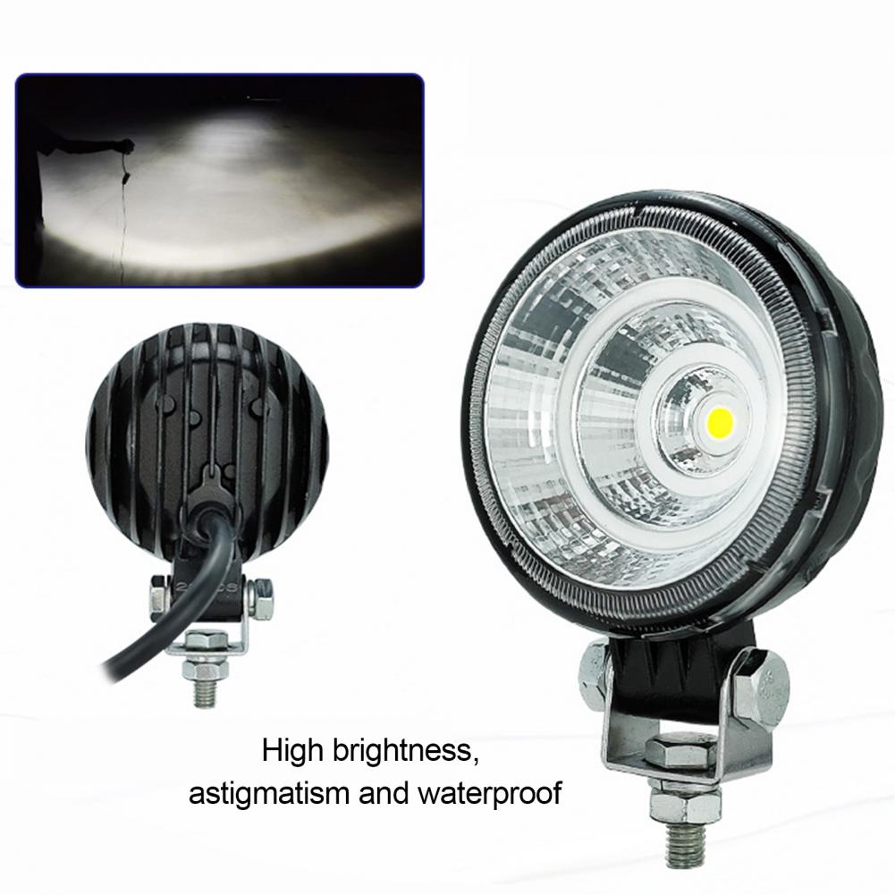 2Pcs DC12V 12W Bright Waterproof Truck Reversing Lamp LED Work Light Spotlight