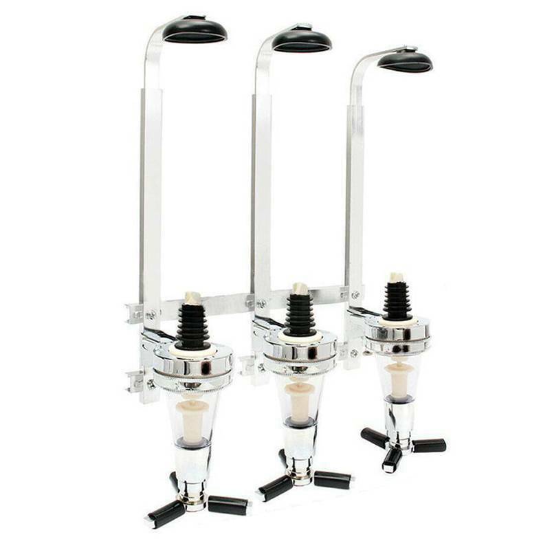 Bottle Stand Dispenser Wall Mounted Drinks Wine Spirits Steel Bar Optics Party: Default Title