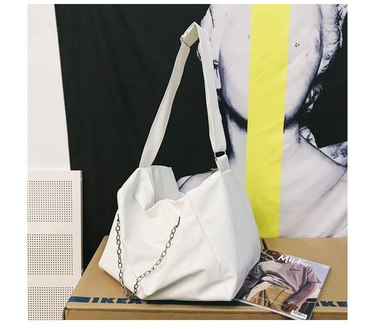 Mode Crossbody Schooltassen Voor Vrouwen Canvas Schooltassen Tiener Handtas Vrouwen Grote Capaciteit Rugzak: White