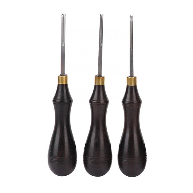 Herramienta biseladora de bordes de cuero, herramienta para biselar/pulir cinturones, herramientas de bricolaje de artesanía de cuero de acero de alto carbono, biselador de bordes