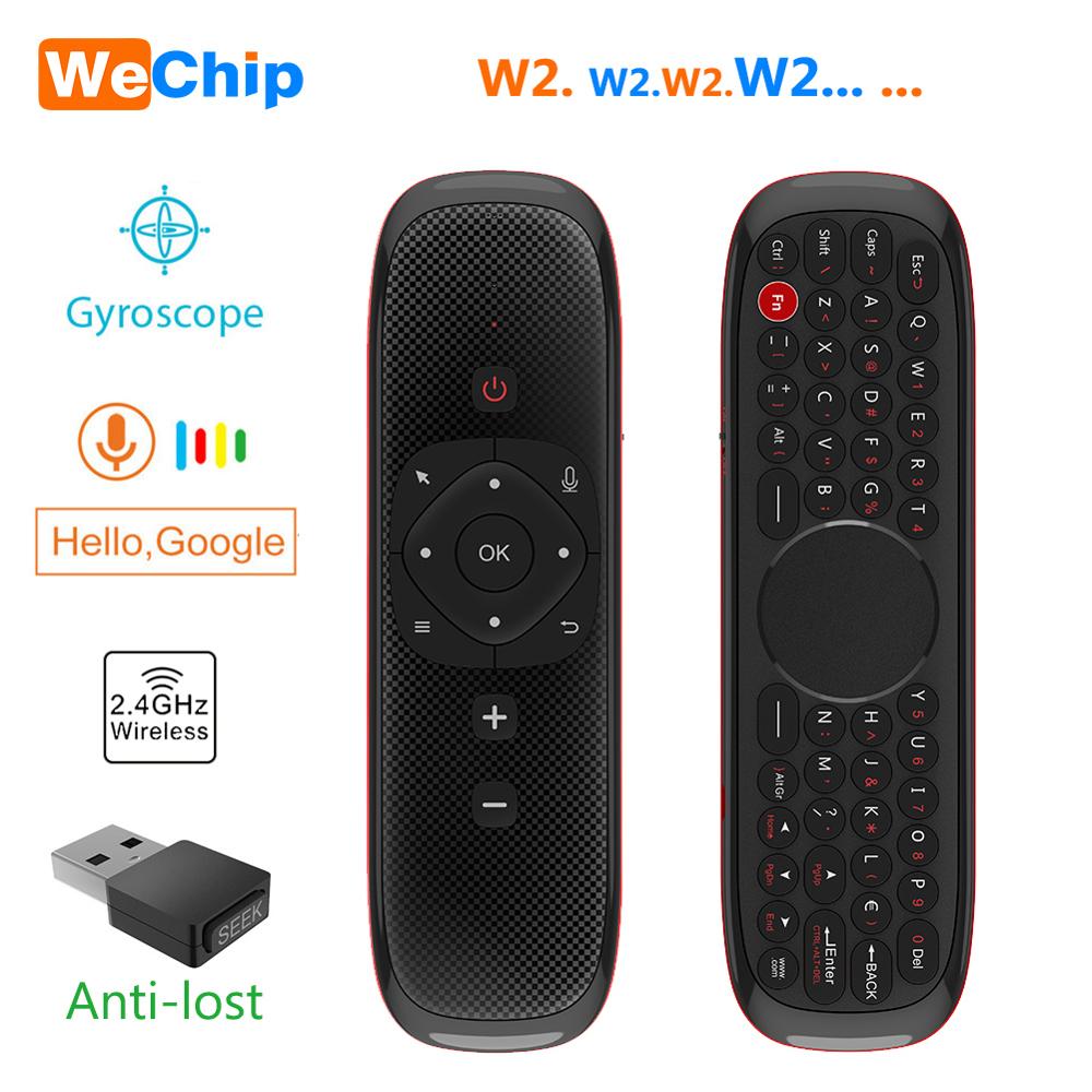 Wechip W2 Mini Keyboard with Touch Pad Mouse 2.4G Wireless Fly Air Mouse Voice Remote Control For Tv Box/Mini Pc/Tv PK Wechip W1